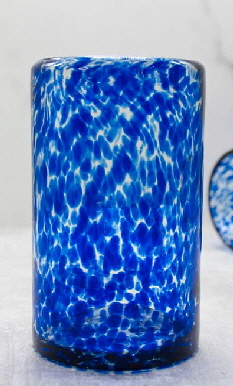 BLUE SPECKLED GLASSES