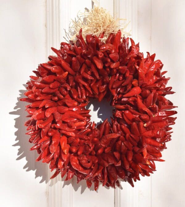 An ALL NATURAL PEQUIN CHILE WREATH