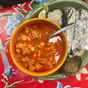 Authentic New Mexico Red Chile Posole - Pork and Hominy