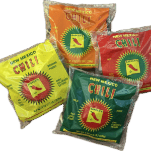 new mexico dried red chile pods in bags