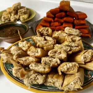 TAMALITOS - APPETIZER SIZE - Chicken and Green Chile Tamales - 2 DOZEN, 2oz "COCKTAIL"